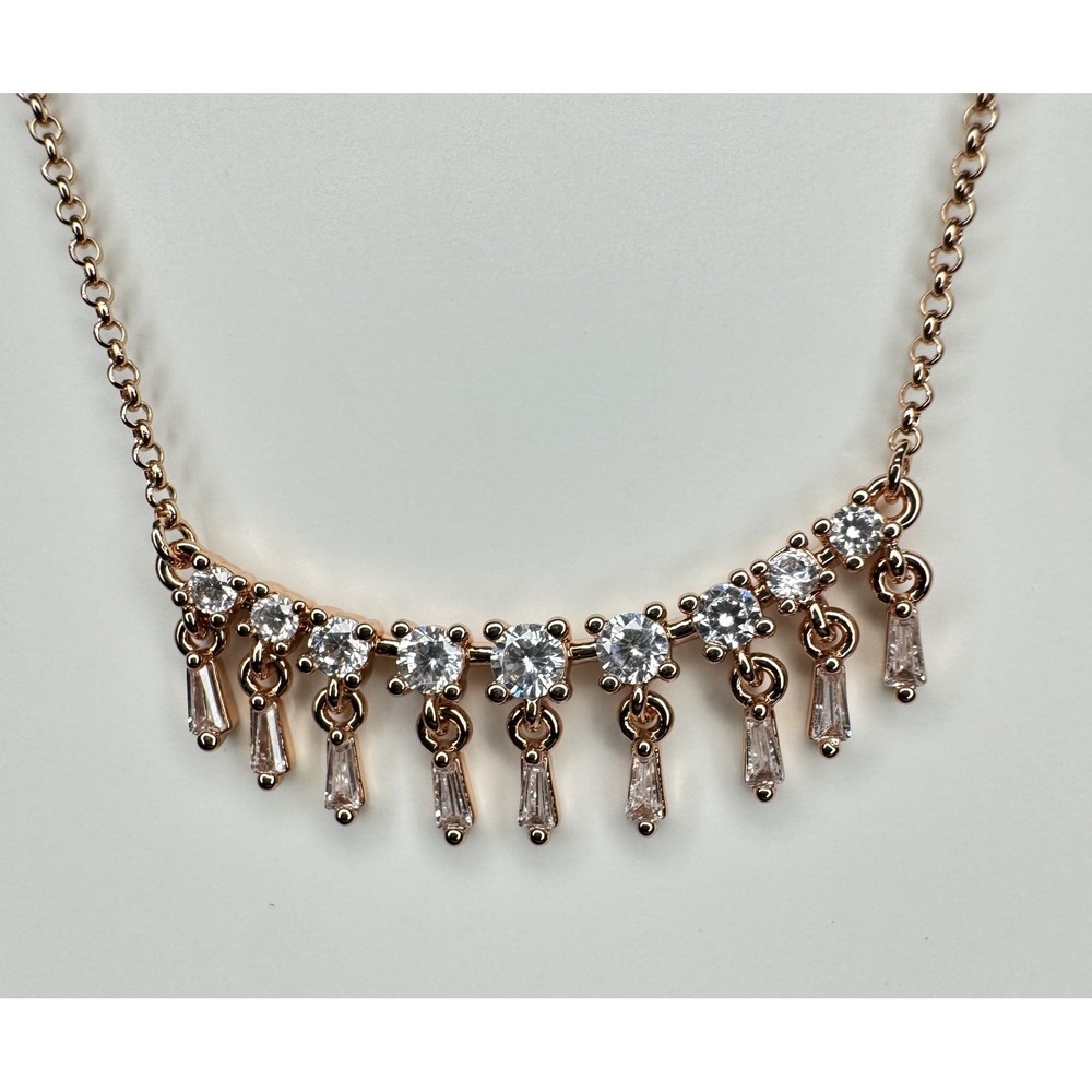 Bomb Party Lumina Necklace - NK63319 Soulful Chandelier - On Rose Gold Plating